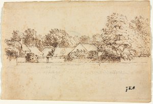 कॉटेज, 1870-1871। द्वारा जीन फ्रेंकोइस बाजरा