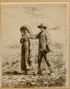 काम पर जा रहे हैं, 1863 द्वारा जीन फ्रेंकोइस बाजरा