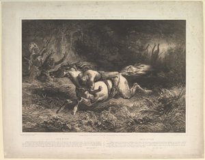 साइमन बटलर इंडियन ट्रेल्स, वॉल्यूम। II, 1852। द्वारा जीन फ्रेंकोइस बाजरा