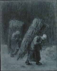 टहनियाँ ले जाने वाली महिलाएँ, सीए। 1858. द्वारा जीन फ्रेंकोइस बाजरा