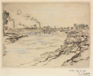 द सीन, असनिएरेस, 1894 में। द्वारा जीन फ्रेंकोइस रैफेली