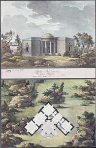 अंग्रेजी उद्यान में मंडप, 1795
