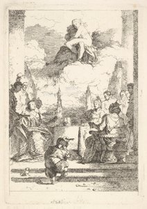 एंथोनी और क्लियोपेट्रा का भोज, सीए। 1764. द्वारा जीन ऑनर फ्रैगनार्ड