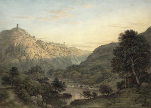 टिवोली के पास माकेनस का कैस्केटेल और विला द्वारा जीन ऑनर फ्रैगनार्ड