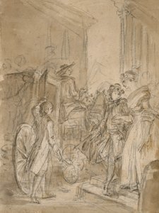 कोच द्वारा प्रस्थान, c.1780-89 द्वारा जीन ऑनर फ्रैगनार्ड