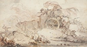 स्टाल्ड कार्ट, 1759 द्वारा जीन ऑनर फ्रैगनार्ड