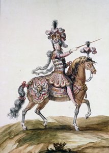 'तलवार के साथ घुड़सवार', 'ले कैरोसेल डेस गैलेंट्स मौरेस' के लिए पोशाक डिजाइन
