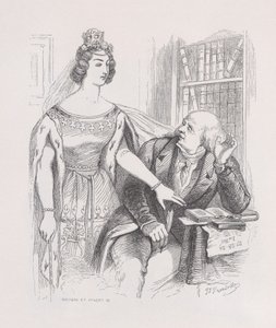 अलविदा, द कम्प्लीट वर्क्स ऑफ बेरेंजर, 1836 से चांसन्स। द्वारा जीन इग्नेस इसिडोर गेयार्ड