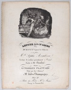 अल्जीरिया से लिखित पत्र, सीए। 1835.