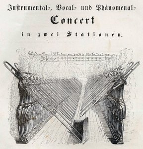 इंस्ट्रुमेंटल वोकल एंड फेनोमेनल कॉन्सर्ट, 1844। द्वारा जीन-जैक्स ग्रैंडविले