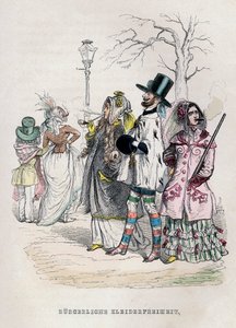 महिलाओं की पोशाक की स्वतंत्रता, 1840 के दशक।