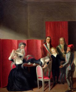 दाउफिन टेकन अपने परिवार से, 3 जुलाई 1793