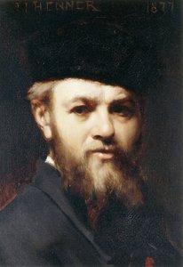 ए सेल्फ पोर्ट्रेट, 1877 द्वारा जीन-जैक्स हेनर
