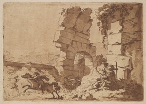 Le Colisée The Colosseum, एक एल्बम में Recueil de Compositions par Lagren..., 1782-1821। द्वारा जीन जैक्स लैग्रेनी