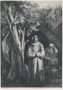 रेगिस्तान में भिक्षु, 1797।