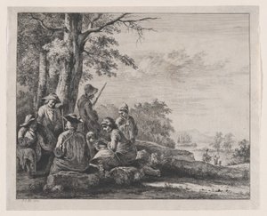 किसान आराम कर रहे हैं, 1803। द्वारा जीन जैक्स डी बोइसियू