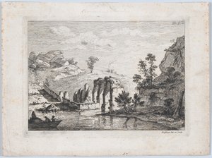एक एक्वाडक्ट के खंडहर, 1763। द्वारा जीन जैक्स डी बोइसियू