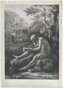 सेंट जेरोम, 1797। द्वारा जीन जैक्स डी बोइसियू