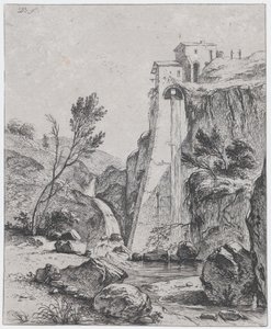 ब्रीनबर्ग के बाद झरना, 1764। द्वारा जीन जैक्स डी बोइसियू