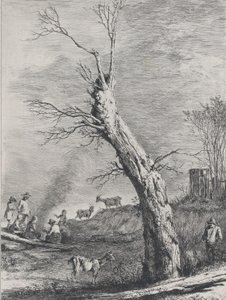 विंटर, सेंट-चामोंड, 1795 में ड्राइंग के बाद। द्वारा जीन जैक्स डी बोइसियू