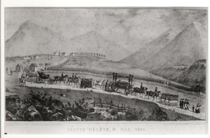 9 मई 1821 को सेंट हेलेना में नेपोलियन बोनापार्ट का अंतिम संस्कार कोरटेज (1769-1821) द्वारा जीन जोसेफ बेंजामिन कॉन्स्टेंट