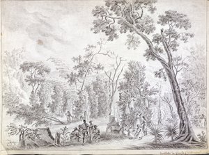 उन्नीसवीं सदी की शुरुआत में ला रीयूनियन में हार्वेस्टिंग लौंग द्वारा Jean Joseph Patu de Rosemont
