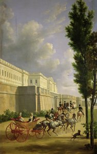 नेपोलियन I (1769-1821) और मैरी-लुईस (1791-1847) कम्पेग्ने में शिकार के लिए प्रस्थान, 1811 द्वारा जीन जोसेफ जेवियर बिडुलड