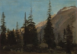 अल्पाइन लैंडस्केप: द हैन्डगेज, स्विट्जरलैंड, 1850 के दशक। द्वारा जीन लियोन गेरोम