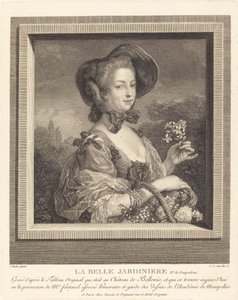 Marquise de Pompadour एक सुंदर जार्डिनेयर के रूप में। द्वारा जीन लुई एंसेलिन