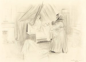 नाश्ता (क्षैतिज प्लेट) द्वारा Jean Louis Forain