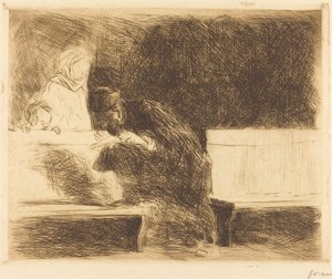 वकील एक संक्षिप्त विवरण से गुजर रहे हैं द्वारा Jean Louis Forain