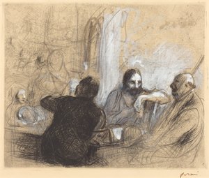 एम्मॉस में तीर्थयात्री द्वारा Jean Louis Forain