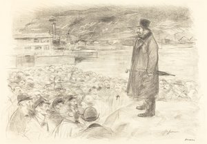 हड़ताल का दृश्य (तीसरी प्लेट) द्वारा Jean Louis Forain