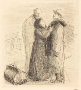 उड़ाऊ पुत्र का प्रस्थान (पहली प्लेट, लंबवत) द्वारा Jean Louis Forain