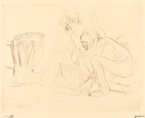 मॉडल का विश्राम (दूसरी प्लेट) द्वारा Jean Louis Forain