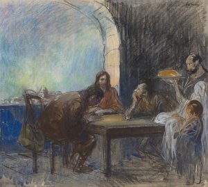 एम्मॉस में द सपर, संभवतः c. 19121913। द्वारा जीन लुइस फोरैन