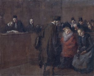 द लॉ कोर्ट सीन डी ट्रिब्यूनल, 1910 द्वारा जीन लुइस फोरैन