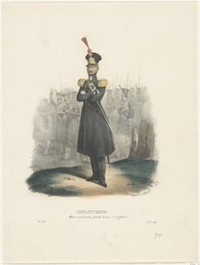 राष्ट्रीय मिलिशिया के अधिकारी, 1829 पैदल सेना / राष्ट्रीय मिलिशिया, अधिकारी का वस्त्र (वस्तु पर शीर्षक) बेल्जियम वेशभूषा: प्राचीन और आधुनिक, सैन्य, नागरिक और धार्मिक, 1830 (श्रृंखला शीर्षक) द्वारा जीन बैप्टिस्ट एम्ब्रोज़ मार्सेलिन जोबार्ड
