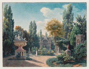 जार्डिन डु क्लोत्र देस पेटिट्स-अगस्तिन्स, 1815 में डायने डे पोइटियर्स का स्मारक