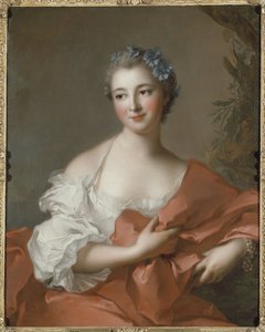 एलिज़ाबेथ लुईस मार्क्विस डी ल'होपिटल (1721-1767), नी डी बाउलोंगने, नैटियर, जीन-मार्क (1685-1766) द्वारा। तेल के रंगों से केन्वस पर बना चित्र। आयाम: 81x64 सेमी। राष्ट्रीय संग्रहालय स्टॉकहोम द्वारा जीन मार्क नटिएर