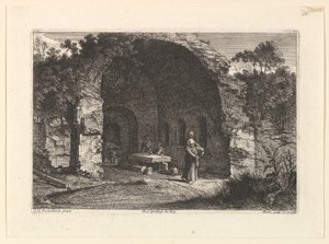 ला काफ़रेला ou Grotte dEgerie। द्वारा जीन मोरिन