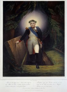 उनकी कब्र से नेपोलियन I (1769 - 1821) के पैर में पोर्ट्रेट। जीन जैक्स वर्नर (1791-1849) और जीन पियरे मैरी जैजेट (1788-1871)