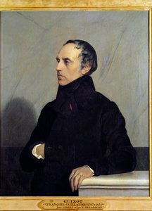 फ्रेंकोइस पियरे गुइल्यूम गुइज़ोट (1787-1874) का पोर्ट्रेट मंत्री और इतिहासकार जेहान विबर्ट द्वारा पेंटिंग (1840-1902), कैनवास पर तेल