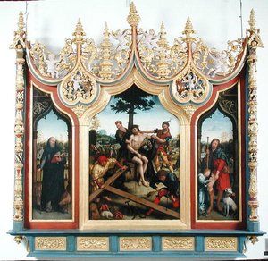 निर्वासितों के साथ मसीह के त्रिपिटक, c.1530-32 द्वारा जीन द एल्डर बेलगामबे