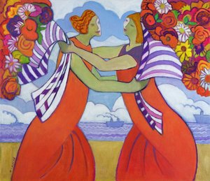 अभिवादन, 2003-04 (कैनवास पर एक्रिलिक)