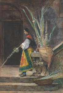 स्पेन में पाम संडे, 1873।