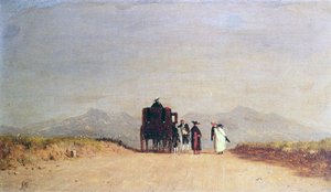 रोमन कैम्पागना में यात्रियों की रुकावट, c.1868