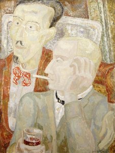 काग्नेस में बातचीत, c. 1931 (गेसोबोर्ड पर तेल)