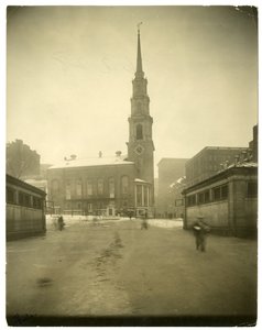 पार्क स्ट्रीट चर्च, यूएसए, c.1902-10 (जिलेटिन सिल्वर फोटो) द्वारा जेसी टार्बो बील्स