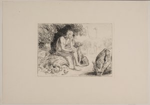 जानवरों के बीच आदम द्वारा Joakim Frederik Skovgaard
